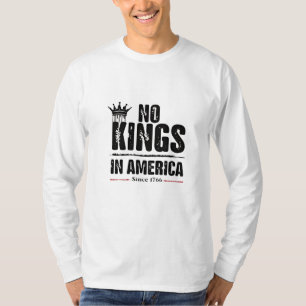 Geen koningen in Amerika Anti Trump Amerikaans pat T-shirt