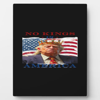 Geen Koningen In Amerika Anti-Trump Creatief Ontwe Fotoplaat