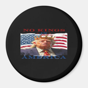 Geen Koningen In Amerika Anti-Trump Creatief Ontwe Magneet