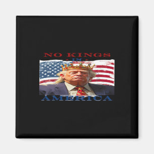 Geen Koningen In Amerika Anti-Trump Creatief Ontwe Magneet