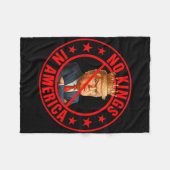 Geen koningen in Amerika anti-Trump protest Fleece Deken (Voorkant (Horizontaal))