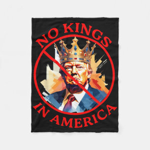 Geen koningen in Amerika Anti Trump-protest Fleece Deken