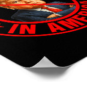 Geen koningen in Amerika anti-Trump protest Poster (Hoek)