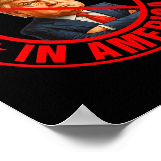 Geen koningen in Amerika anti-Trump protest Poster (Hoek)