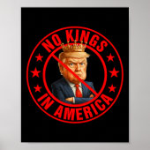 Geen koningen in Amerika anti-Trump protest Poster (Voorkant)