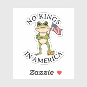 Geen koningen in Amerika Anti-Trump protest  Sticker