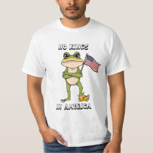 Geen koningen in Amerika Anti-Trump protest T-shirt