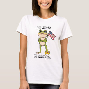 Geen koningen in Amerika Anti-Trump protest T-shirt