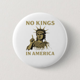 Geen Koningen In Amerika Beeld Van Geen Koningen D Ronde Button 5,7 Cm