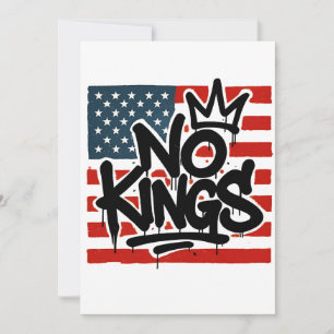 Geen koningen in Amerika behalve democratie die ik Aankondiging