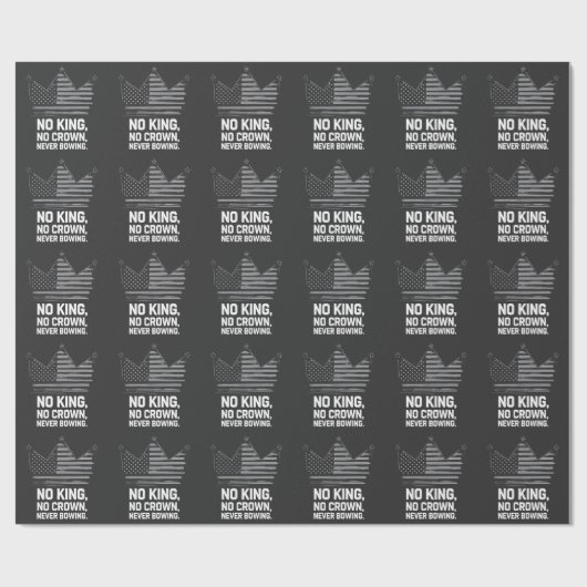 Geen koningen in Amerika behalve democratie die ik Cadeaupapier (Vlak)