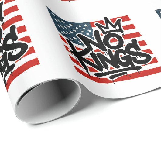 Geen koningen in Amerika behalve democratie die ik Cadeaupapier (Rol Hoek)