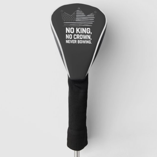 Geen koningen in Amerika behalve democratie die ik Golfheadcover (Voorkant)