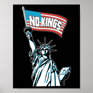 Geen koningen in Amerika behalve democratie die ik Poster