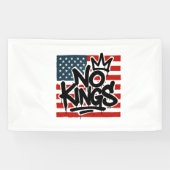 Geen koningen in Amerika behalve democratie die ik Spandoek (Horizontaal)