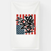 Geen koningen in Amerika behalve democratie die ik Spandoek (Verticaal)