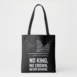 Geen koningen in Amerika behalve democratie die ik Tote Bag