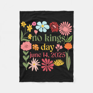 Geen koningen in Amerika Bloemen Geen koningen Dag Fleece Deken