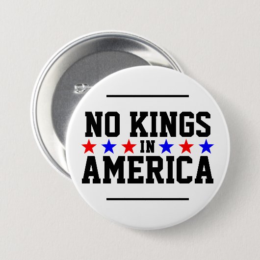 Geen koningen in Amerika Button (Voorkant /achterkant)
