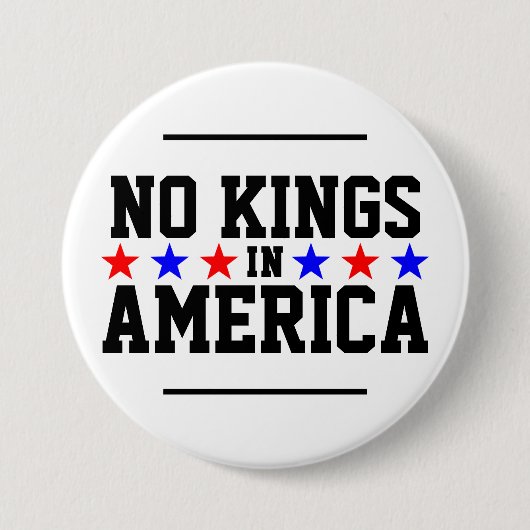 Geen koningen in Amerika Button (Voorkant)