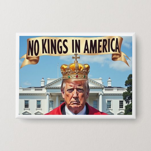 Geen koningen in Amerika Button (Voorkant)