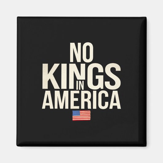 Geen koningen in Amerika Democratie Verenigde Stat Magneet (Voorkant)
