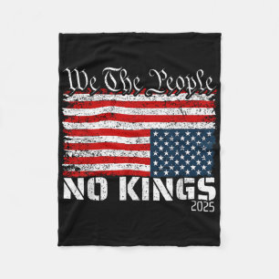 Geen koningen in Amerika distress vlag onderstebov Fleece Deken
