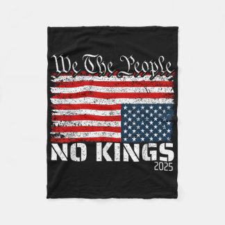 Geen koningen in Amerika distress vlag onderstebov Fleece Deken