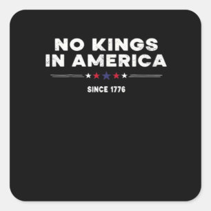 Geen Koningen In Amerika Doge Klassiek Trendsetten Vierkante Sticker