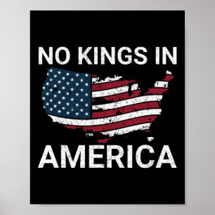 Geen koningen in Amerika Dump Trump Geen autoritar Poster