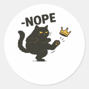 Geen Koningen In Amerika Essentieel Cool Uniek Ronde Sticker