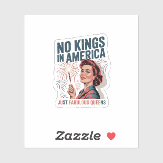 Geen Koningen In Amerika Fabulous Queens Pride 202 Sticker (Vel)