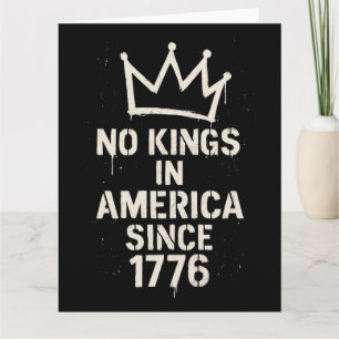 Geen koningen in Amerika, geen koningsdag protest Kaart