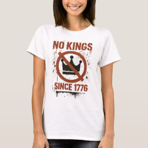 Geen koningen in Amerika, Geen Koningsdag Protest T-shirt