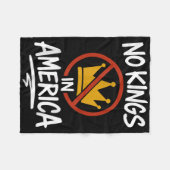 Geen koningen in Amerika, geen kroon Fleece Deken (Voorkant (Horizontaal))