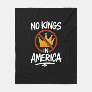 Geen Koningen In Amerika Geen Kroon Minimal Clean Fleece Deken