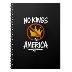 Geen Koningen In Amerika Geen Kroon Minimal Schoon Notitieboek