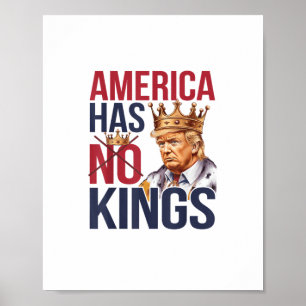 Geen Koningen In Amerika Grappig Amerika Heeft Gee Poster