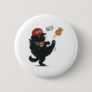 Geen koningen in Amerika, Katten tegen Trump Anti- Ronde Button 5,7 Cm