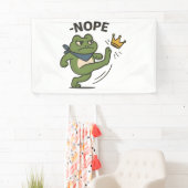 Geen Koningen in Amerika Kikker Geen Koningen Demo Spandoek (Insitu)