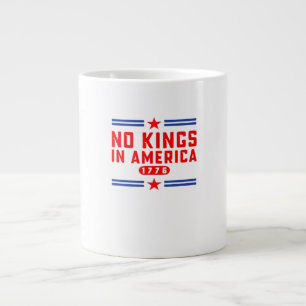 Geen Koningen In Amerika Klassiek Minimaal Schoon Grote Koffiekop