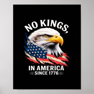 Geen Koningen In Amerika Klassiek Retro Grafisch O Poster