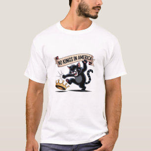 Geen Koningen In Amerika Klassieke Creatieve Stijl T-shirt