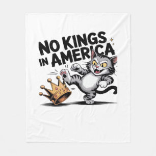 Geen Koningen In Amerika Klassieke Retro Grafiek Fleece Deken