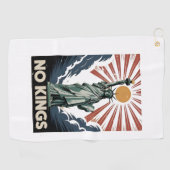 Geen koningen in Amerika Liberity Status USA Democ Golfhanddoek (Horizontaal)