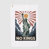 Geen koningen in Amerika Liberity Status USA Democ Golfhanddoek (Voorkant)