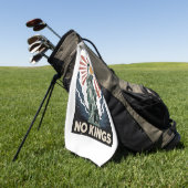 Geen koningen in Amerika Liberity Status USA Democ Golfhanddoek (Groen)