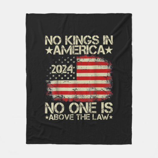Geen Koningen In Amerika Minimal Clean Fleece Deken (Voorkant)
