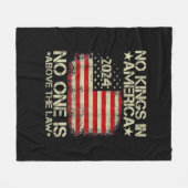 Geen Koningen In Amerika Minimal Clean Fleece Deken (Voorkant (Horizontaal))