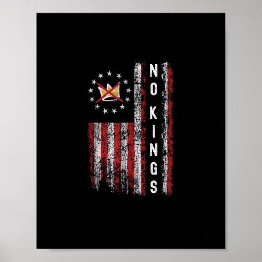 Geen Koningen In Amerika Minimal Clean Poster (Voorkant)